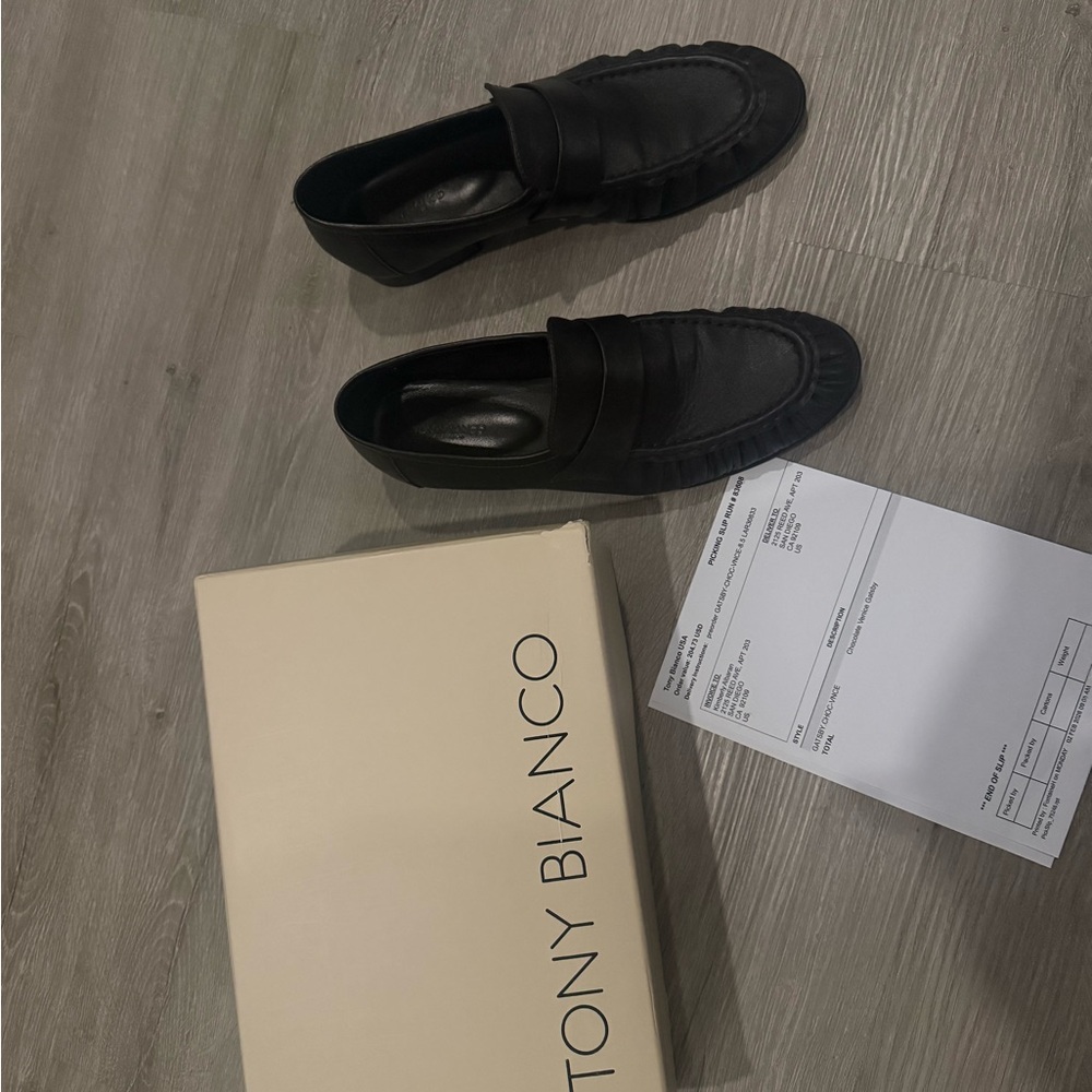 TONY BIANCO GATSBY CHOCOLATE VENICE LOAFERS - Picture 3 of 6